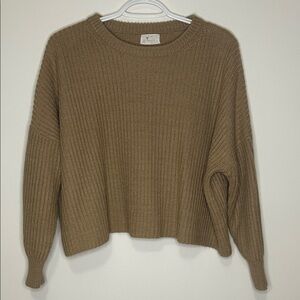 Cozy Brown Crew Neck Sweater